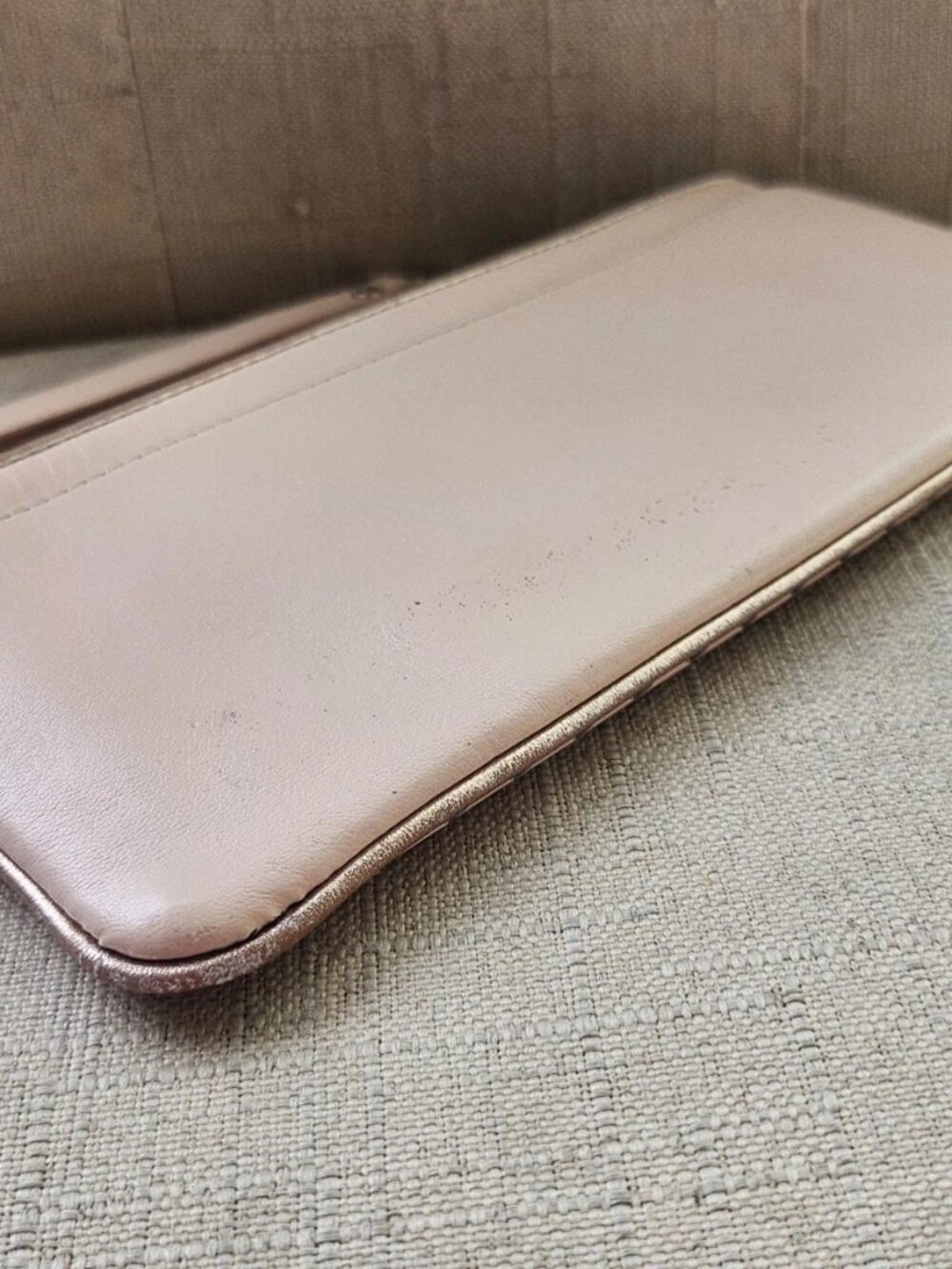 Vintage Anteprima Ladies Wristlet Wallet Purse Clutch Pink Leather Cardholder - Picture 5 of 12